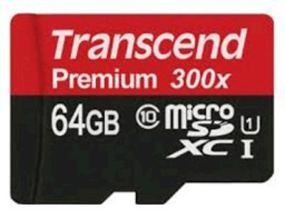 Transcend MicroSDHC 64GB (Class 10) Premium UHS-1