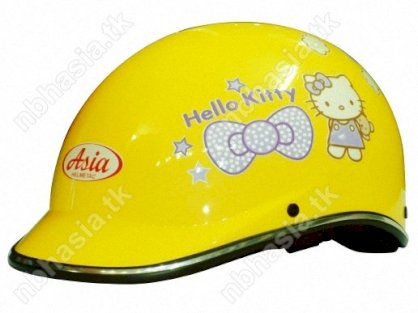 Mũ bảo hiểm ASIA - 101 Vàng - Tem Hello Kitty 3