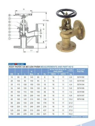 Van cầu LK 458922