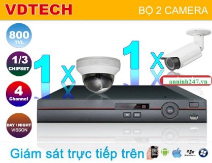 Bộ 2 camera Vdtech DK-VD2160H