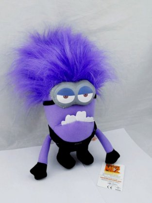 Despicable Me2 3d Purple Evil Minion 12" Stuffed Animal Plush Toy Lovely Gifts