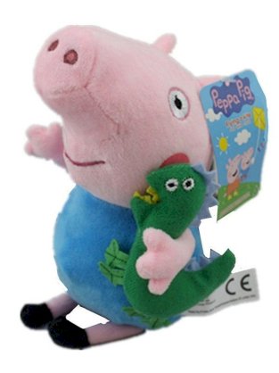New Large George PIG with Dinosaur 12" Soft Plush Toys so Cute Gift 