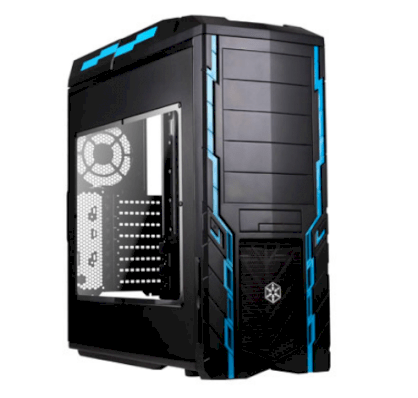 SilverStone Precision PS06 SST-PS06B (black, blue trimming)