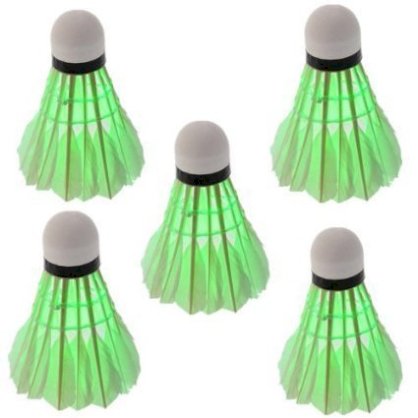 LingsFire® 5 Pcs Brand New LED Badminton Shuttlecock Dark Night Glow Birdies Lighting For Indoor Sports Activities