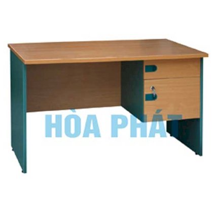 Bàn làm việc màu vàng xanh hộc liền Hòa Phát SV150HL