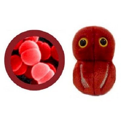 GIANTmicrobes 5-7" Plush Flesh Eating (Streptococcus Pyogenes) Microbe