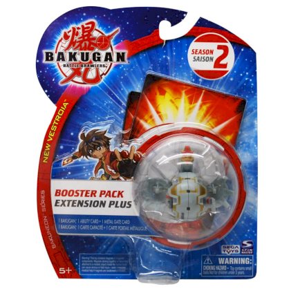 Bakugan Red Mega Brontes Booster Pack Toy with Metal Gate Card