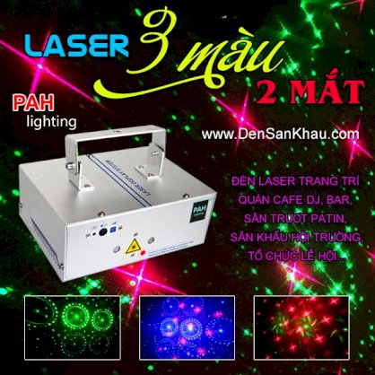 Laser 2 mắt 3 màu 6 hiệu ứng PAH-L350