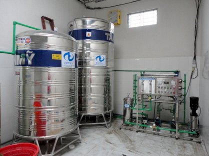 Dây chuyền lọc nước đóng bình đóng chai công suất 1000l/h Thiên Sơn TS1000
