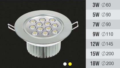 Đèn lon Led mắt ếch Minh Đức MĐ-08 (3W-Φ60)