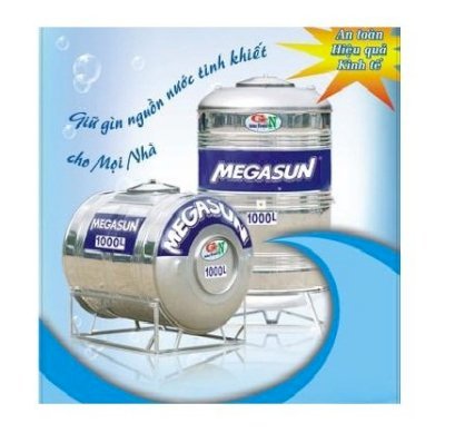 Bồn nước ngang inox Megasun Supper 2000 L