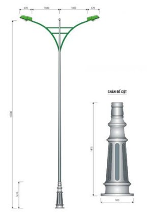 Cột đèn đường phố APLICO DG-3