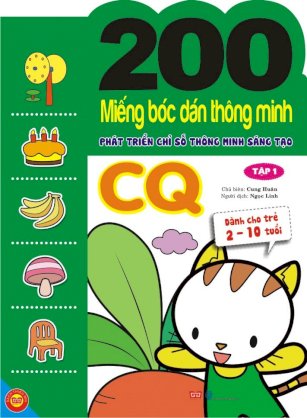 200 miếng bóc dán thông minh phát triển chỉ số thông minh sáng tạo CQ T1 (Dành cho trẻ 2-10 tuổi)