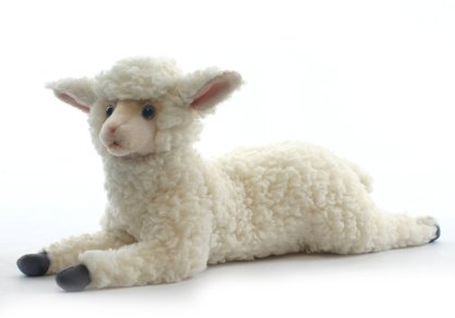 Hansa Little Lamb Sheep Plush Animal Toy, 18"