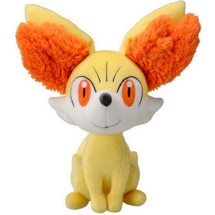 MKPLY 8" Pokemon Center Fennekin Cute Hot Fluffy Fox Blaze 3D X Y Game Plush Toy Doll