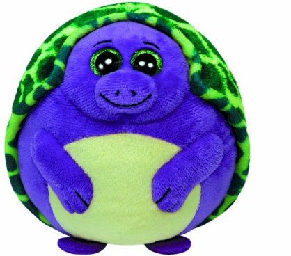 Ty Beanie Ballz Tiki Purple Turtle Regular Plush