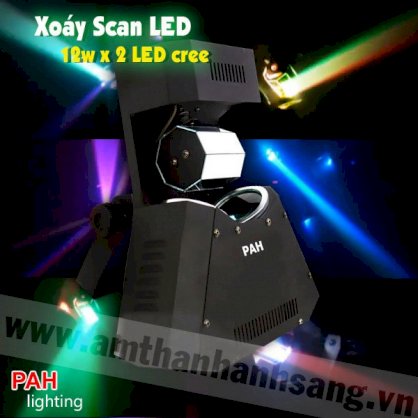 Đèn xoáy scan LED 12w x 2 LED cree PAH-L275