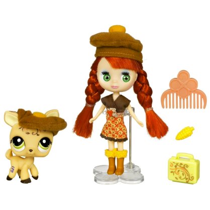 Littlest Pet Shop Blythe and Pet - Autumn Glam