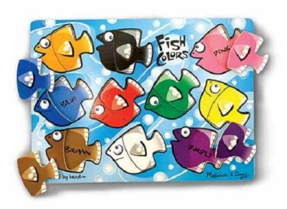 Fish Colors Mix 'n Match Peg Puzzle - 10 pieces