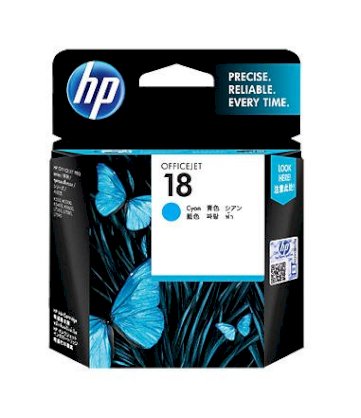 HP 18 Cyan Original Ink Cartridge (C4937A) 