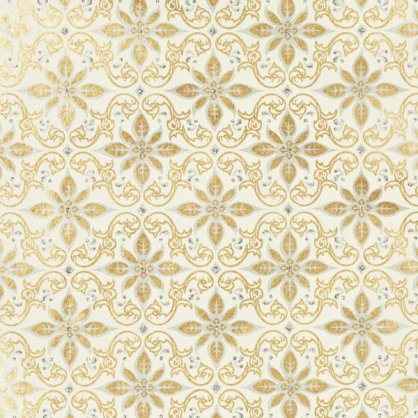 Glitter Gold & Silver Scroll Recycled Gift Wrap