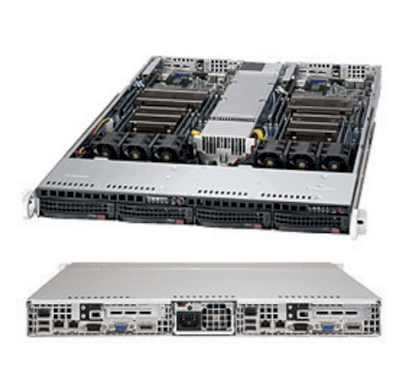 Server Supermicro SuperServer 6017TR-TF (Black) (SYS-6017TR-TF) E5-2670 (Intel Xeon E5-2670 2.60GHz, RAM 16GB, 1280W, Không kèm ổ cứng)