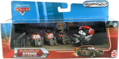 Disney / Pixar Cars Movie 155 Die Cast 4Pack Team Nitroade Crew Includes Nitroade Crew Chief!