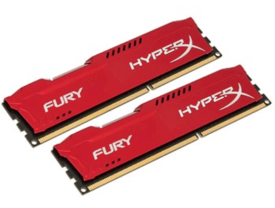 Kingston HyperX Fury Red - DDR3 - 4GB - Bus 1600Mhz - PC3 12800 CL10 Dimm 
