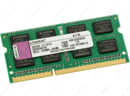 Kingston - DDR3 - 2GB - bus 1333 MHz - PC3 10600 (KVR13S9S6/2) for Notebook