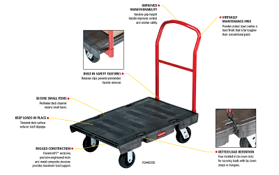 Xe đẩy tay Heavy-duty platform trucks Rubbermaid FG440300