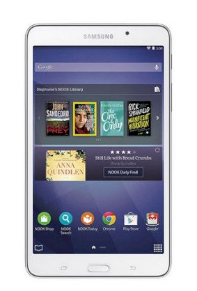Samsung Galaxy Tab 4 Nook (Quad-Core 1.2 GHz, 1.5GB RAM, 8GB Flash Driver, 7 inch, Android OS v4.4) Model White