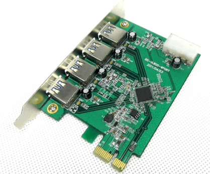 Card PCI Express to USB 3.0 4port