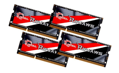 Gskill Ripjaws SO-DIMM F3-1600C9Q-32GRSL DDR3L 32GB (4x8GB) Bus 1600MHz PC3-12800