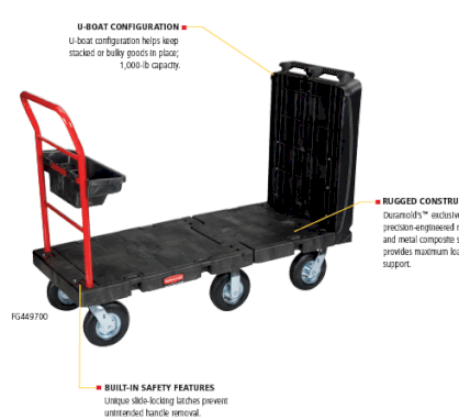 Xe đẩy đa năng Convertible platform trucks Rubbermaid FG449700