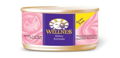 Wellness Canned Cat Food, Kitten Recipe,3-Ounce Cans,24 Pack