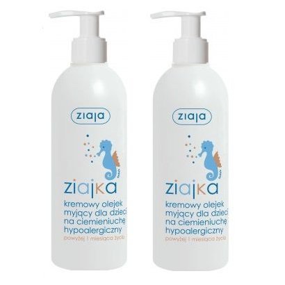 Tắm gội 2in1 dành cho trẻ sơ sinh. ziajka creamy shower oil for children 