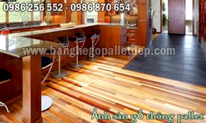 Ốp sàn gỗ thông pallet OS001