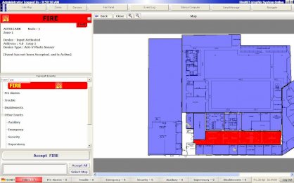 Board đồ họa từ 5-8 tủ FireNet quản lý  trên 01 máy vi tính Hochiki GUS5-8 