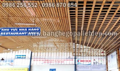 Gỗ thông pallet ốp trần OT001