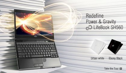 Fujitsu Lifebook SH560 (Intel Core i3-380M 2.53GHz, 2GB RAM, 160GB HDD, VGA Intel HD Graphics, 13.3 inch, Windows 7 Pro)