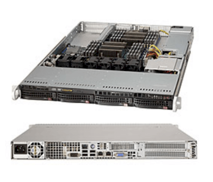 Server Supermicro SuperServer 6017R-NTF (SYS-6017R-NTF) E5-2670 (Intel Xeon E5-2670 2.60GHz, RAM 8GB, 600W, Không kèm ổ cứng)