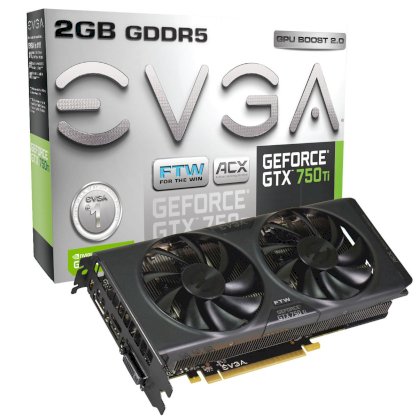 EVGA 02G-P4-3755-KR (NVIDIA GTX 750Ti, 2GB GDDR5, 128-bit, PCI-E 3.0 16x)