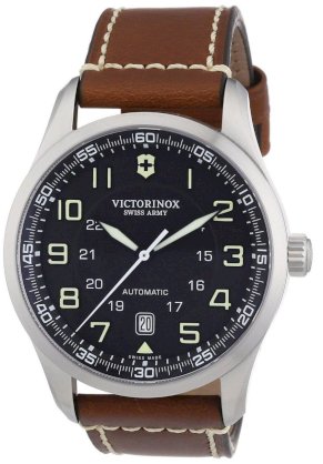 Đồng hồ đeo tay Victorinox Air Boss Automatic Luminous Black Leather Straps 241507