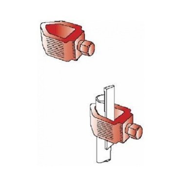 Kẹp thanh đồng và cọc tiếp đất cho hệ thống nối đất