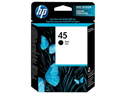HP 45 Black Original Ink Cartridge (51645A)