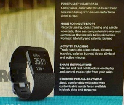 Vòng tay theo dõi sức khẻ - Fitbit surge