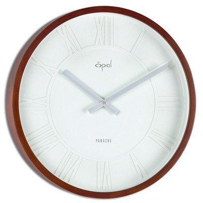 Opal Luxury Time Products 15.36" Round Wooden Case Wall Clock