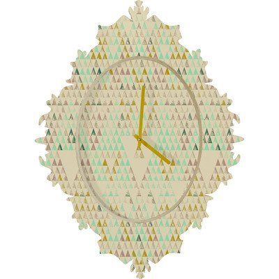 DENY Designs Pattern State Triangle Lake Wall Clock