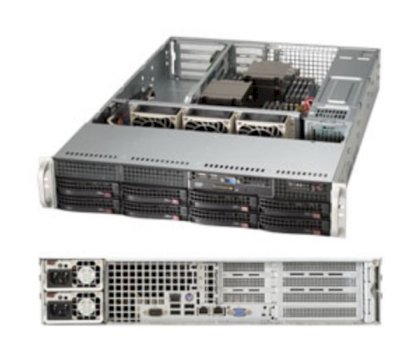 Server SuperServer 6028R-WTRT (Black) (SYS-6028R-WTRT) E5-2687W v3 (Intel Xeon E5-2687W v3 3.10GHz, RAM 16GB, 740W, Không kèm ổ cứng)