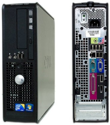 Máy tính Desktop Dell Optiplex 760 Mini (Intel Core 2 Duo E6850 3.0Ghz, RAM 2GB, HDD 160GB, VGA Onboard, PC DOS, không kèm màn hình)